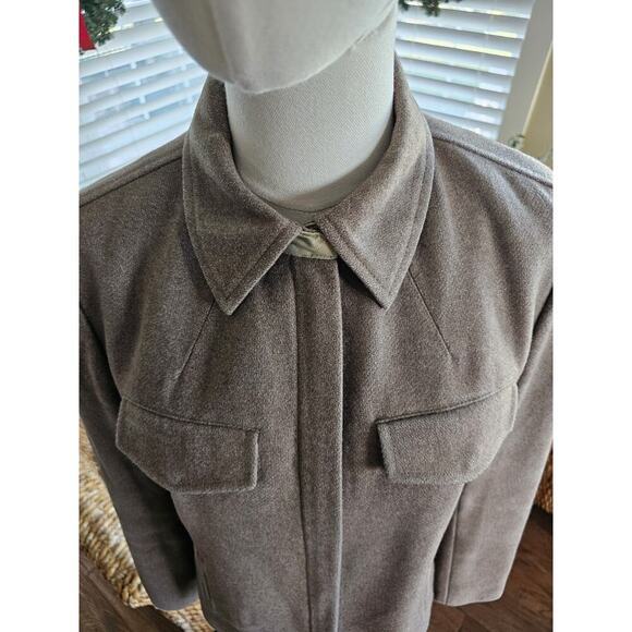 J. Crew Wool Blend Jacket Women's Size S Brown Preppy Outdoors - Picture 2 of 10